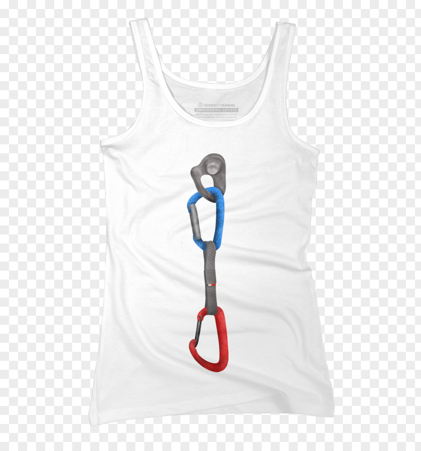 T-shirt Shoulder Climbing Carabiner Sleeveless Shirt PNG