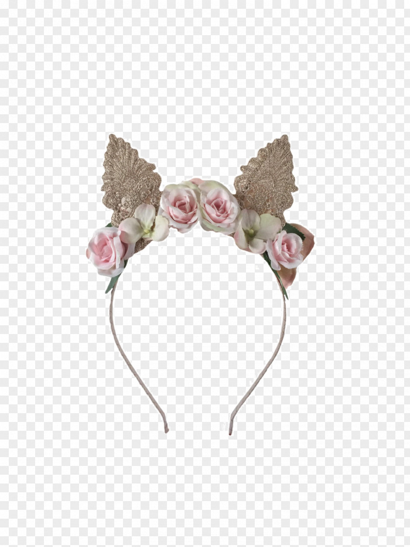 Vintage Easter Lunch Headpiece Ear Pink M PNG