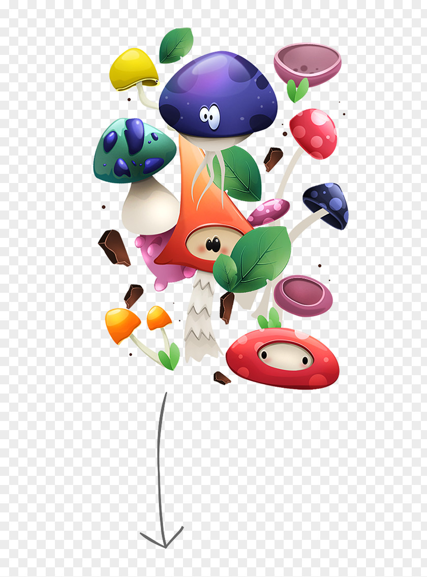 Floating Island Cartoon Clip Art PNG