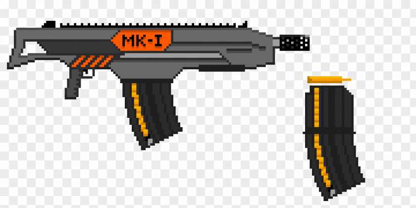 Psychodelic Pixel Art Trigger Museum Firearm PNG