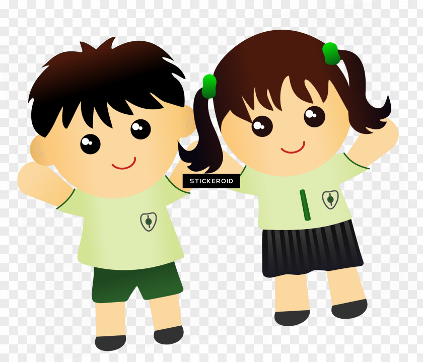 Child Male Cartoon Green Clip Art Friendship Animated PNG
