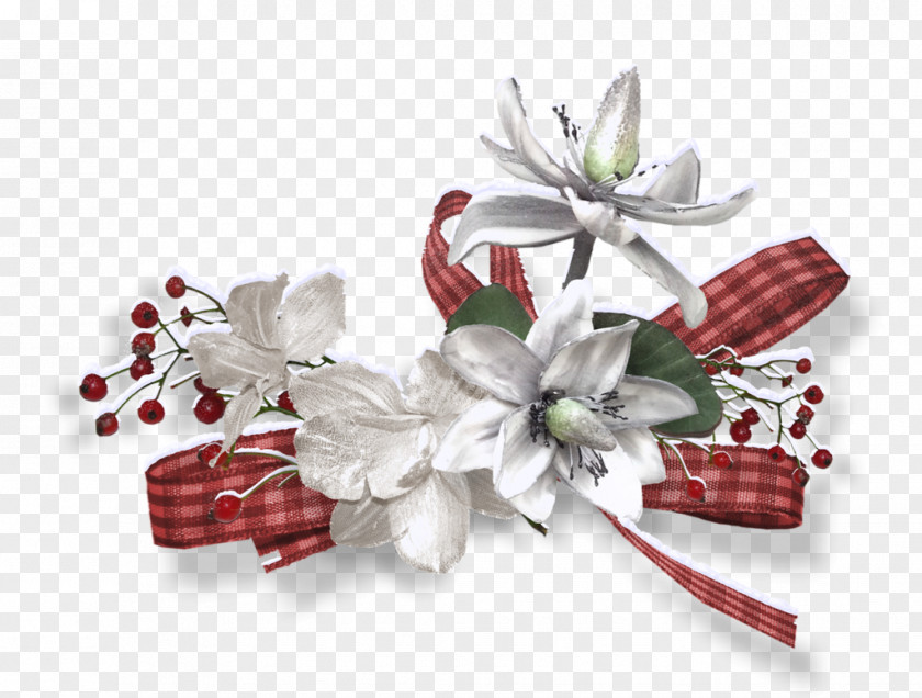 Christmas Cut Flowers Blog Gift PNG
