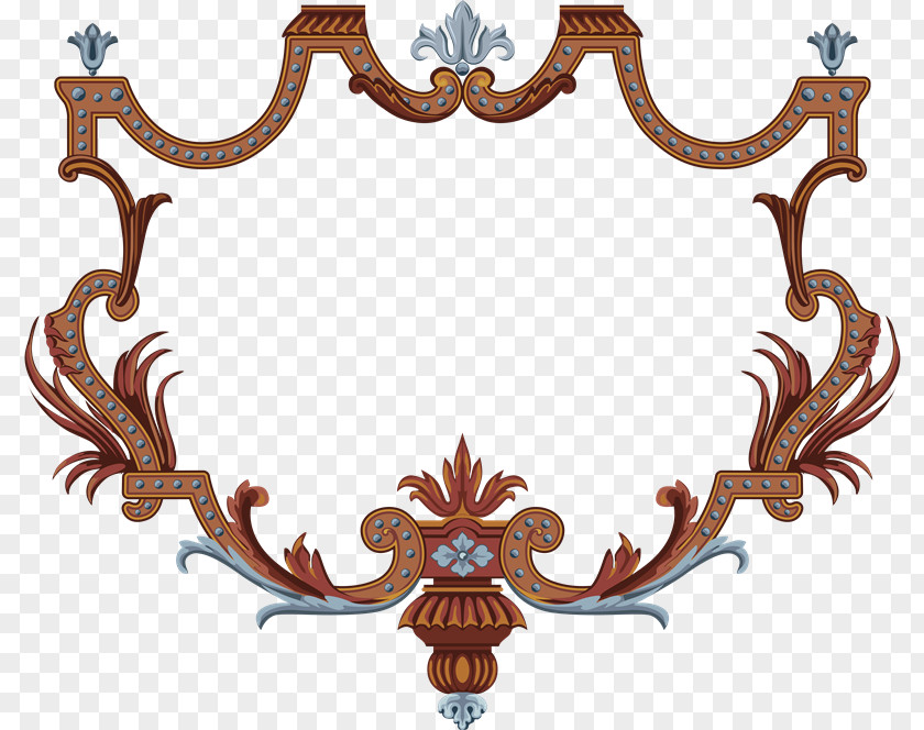 European Style Vignette Picture Frames Clip Art PNG