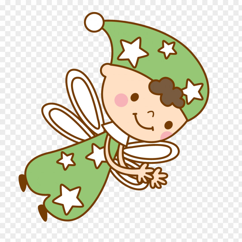 Green Elf Cartoon Illustration PNG