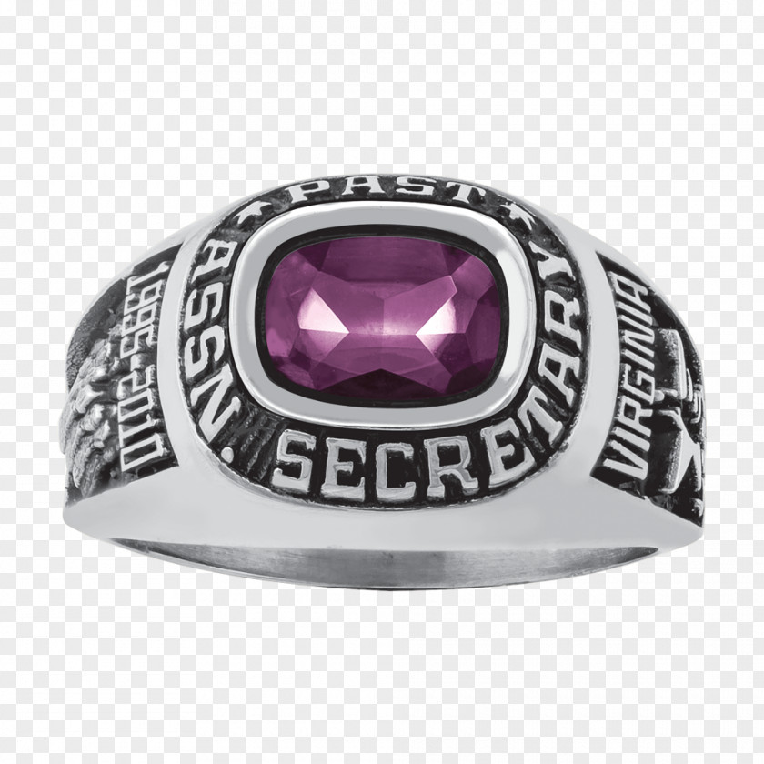 Purple Amethyst Silver PNG