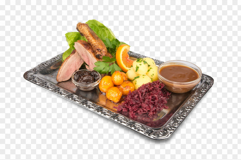 Roast Duck In Kind Open Sandwich Vegetarian Cuisine Smørrebrød Evening Danish PNG