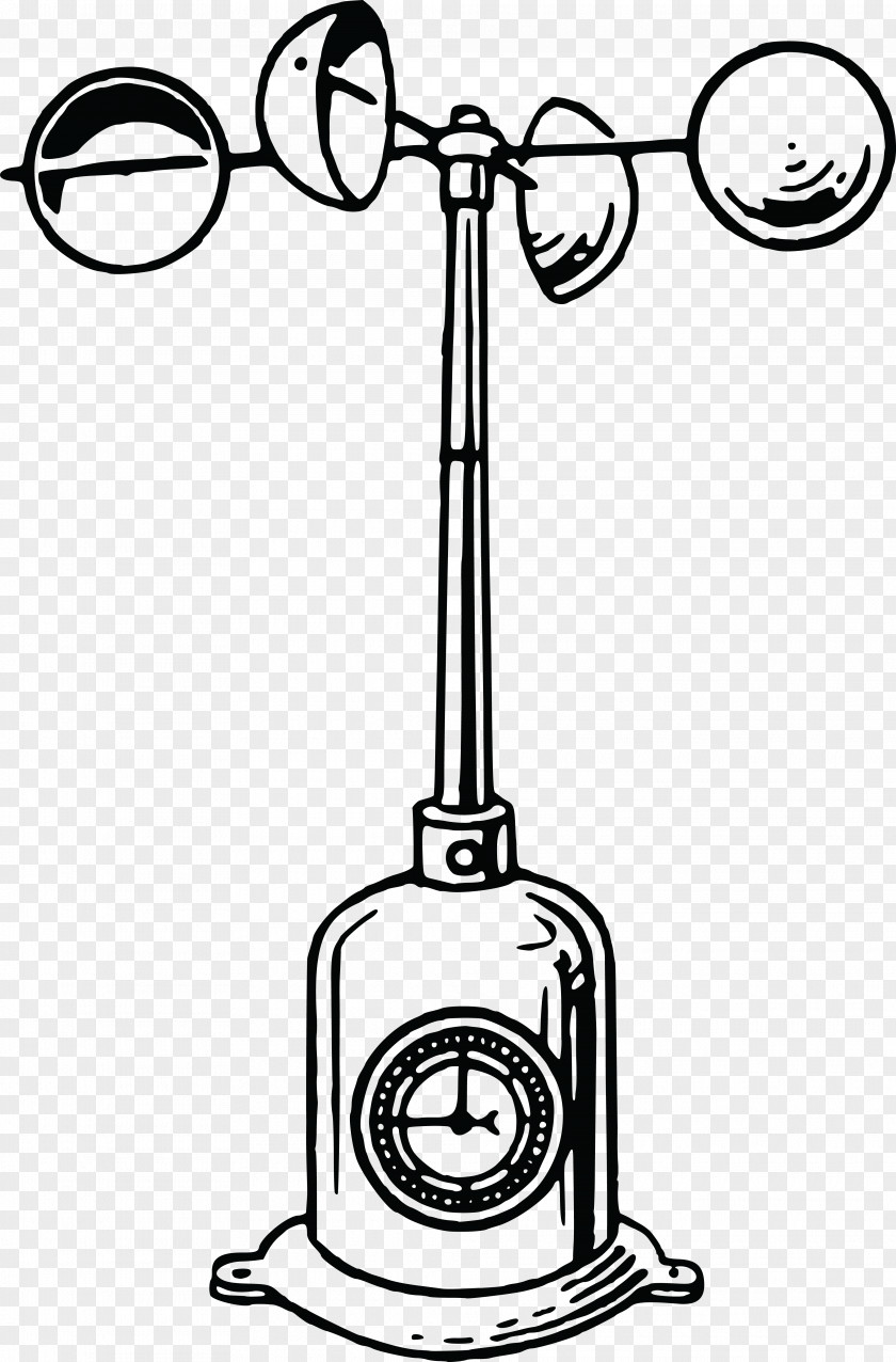 Goose Vector Anemometer Wind Weather Station Clip Art PNG