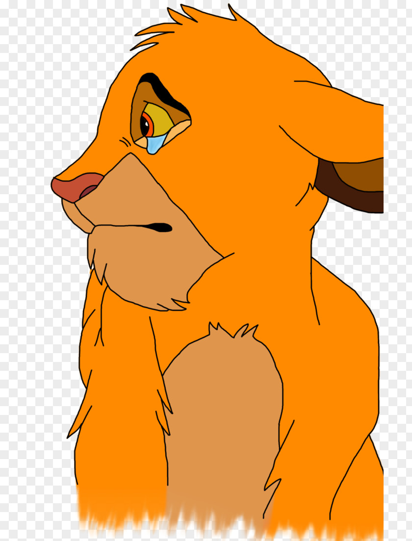Simba Lion Sadness Art PNG