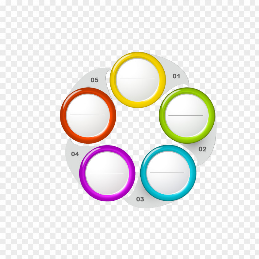 Vector Ppt Color Ring Brand Logo Circle PNG