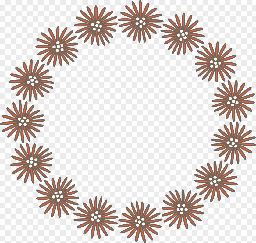 Red Chrysanthemum Garlands Stock Illustration Royalty-free Circle PNG
