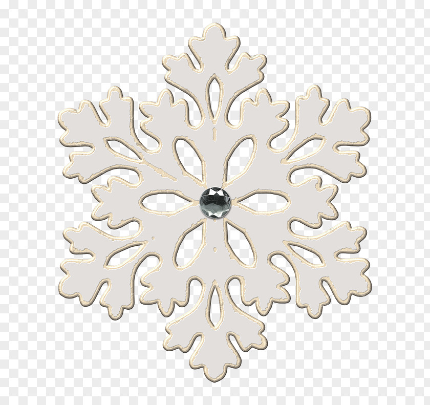 Snowflake Decorative Material PNG