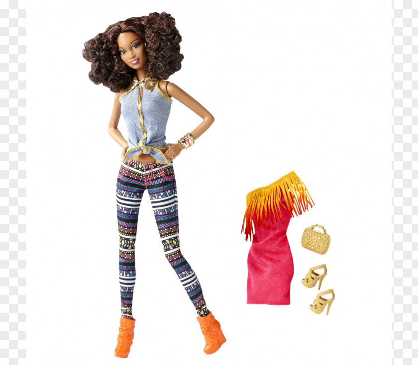 Barbie Totally Stylin' Tattoos Fashion Doll PNG