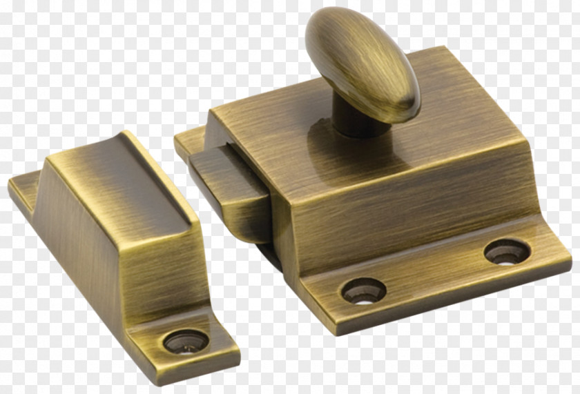 Brass Latch Cabinetry Antique Drawer Pull PNG