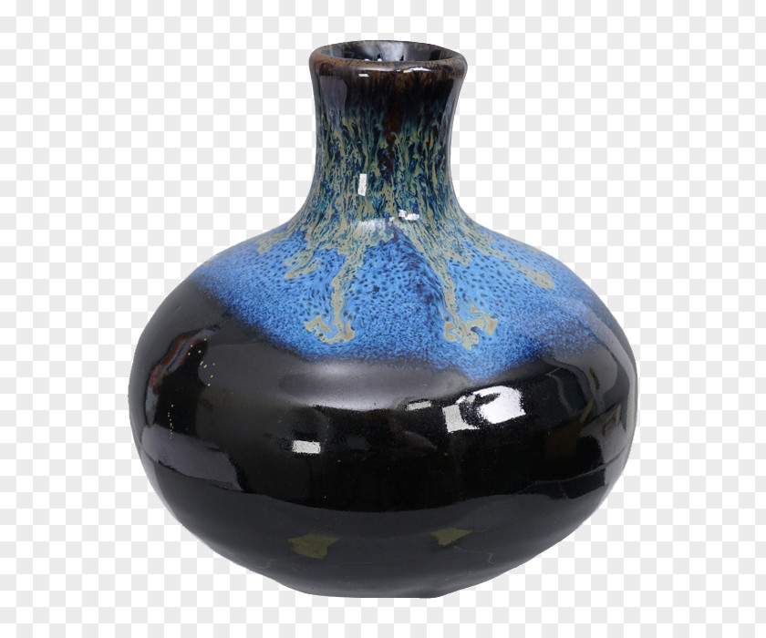 Vase Ceramic Pottery Cobalt Blue Porcelain PNG