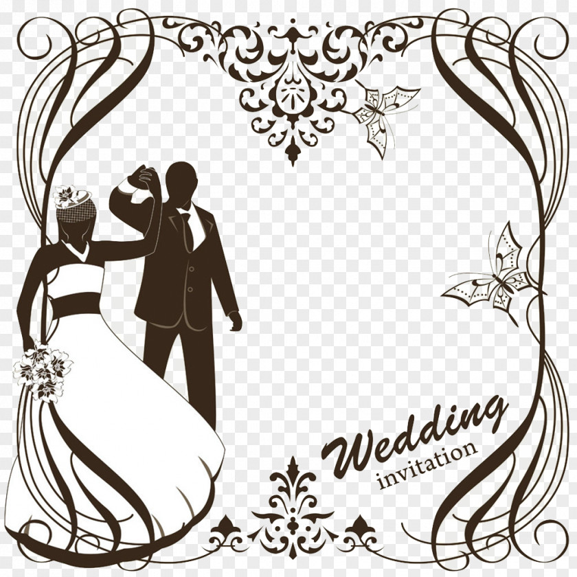 Wedding Greeting Card Vector Material Invitation Clip Art PNG