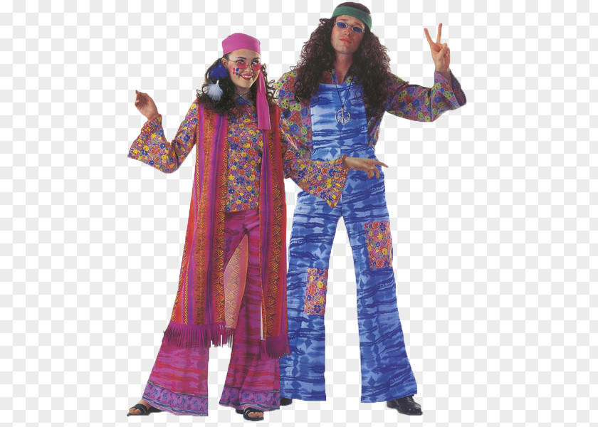 Woodstock Hippies Costume 1960s Clothing Woman PNG