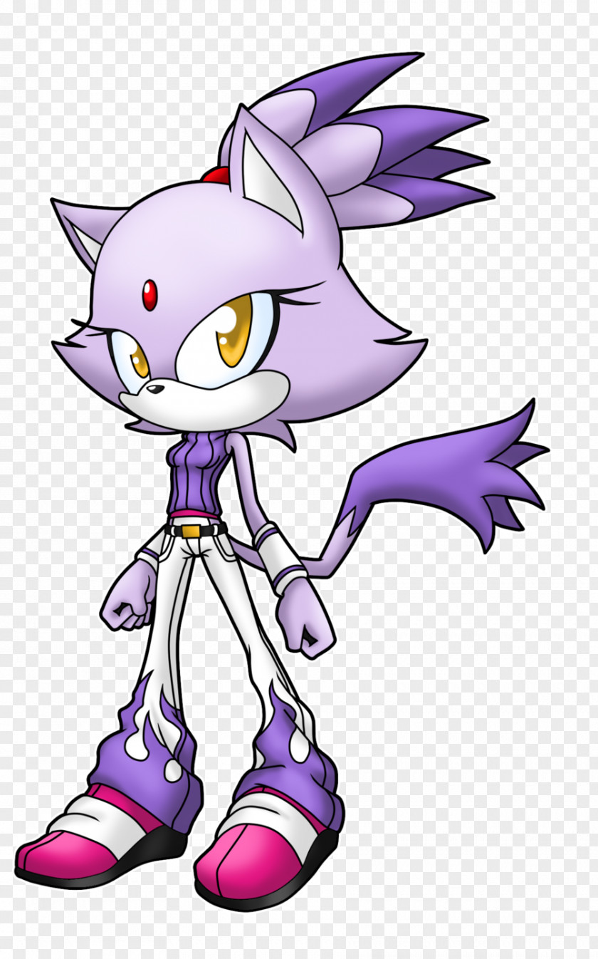 Blaze The Cat Sonic Hedgehog Burning Character PNG