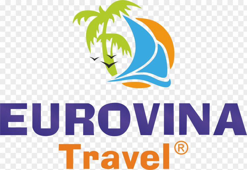 Design Logo EUROVINA TRAVEL Brand Font PNG