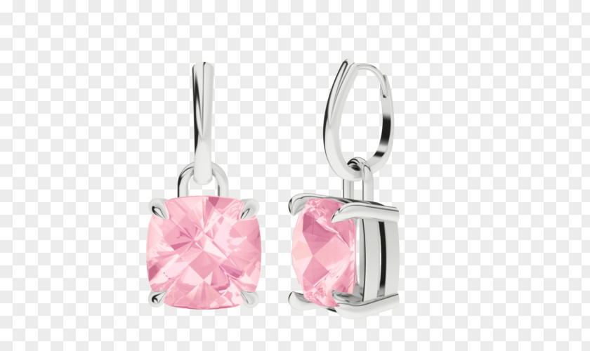 Jewellery Earring Crystal Pink Diamond Color PNG