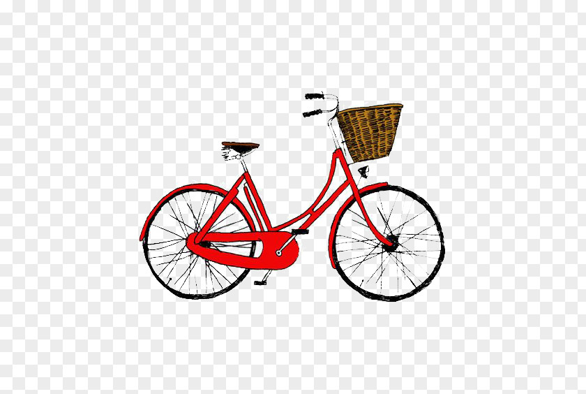 Bicycle Cycling Tattoo Tattly Red PNG