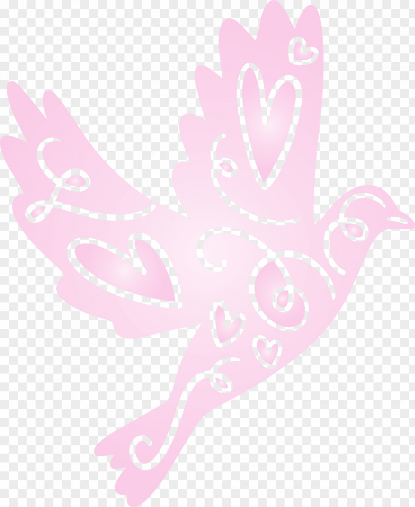Pink Hand Wing Bird Finger PNG