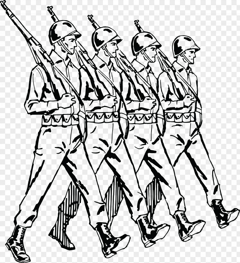 Soldier Marching Army Clip Art PNG