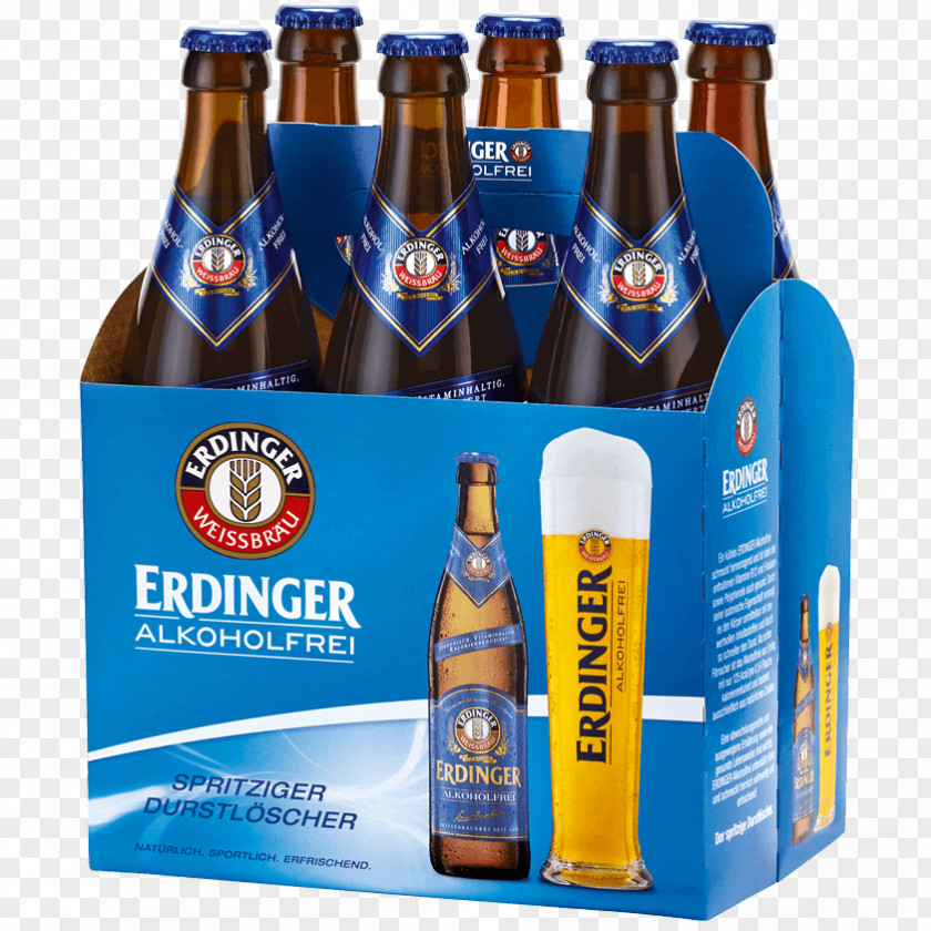 Beer Wheat Bottle Erdinger Lager PNG