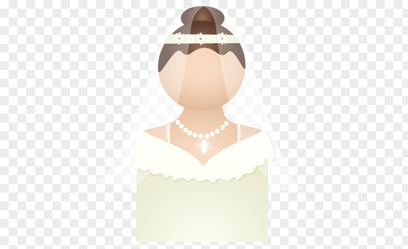 Bride Shoulder Joint Neck Beige PNG