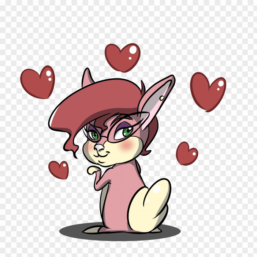 Bunny Angel Valentine's Day Clip Art PNG