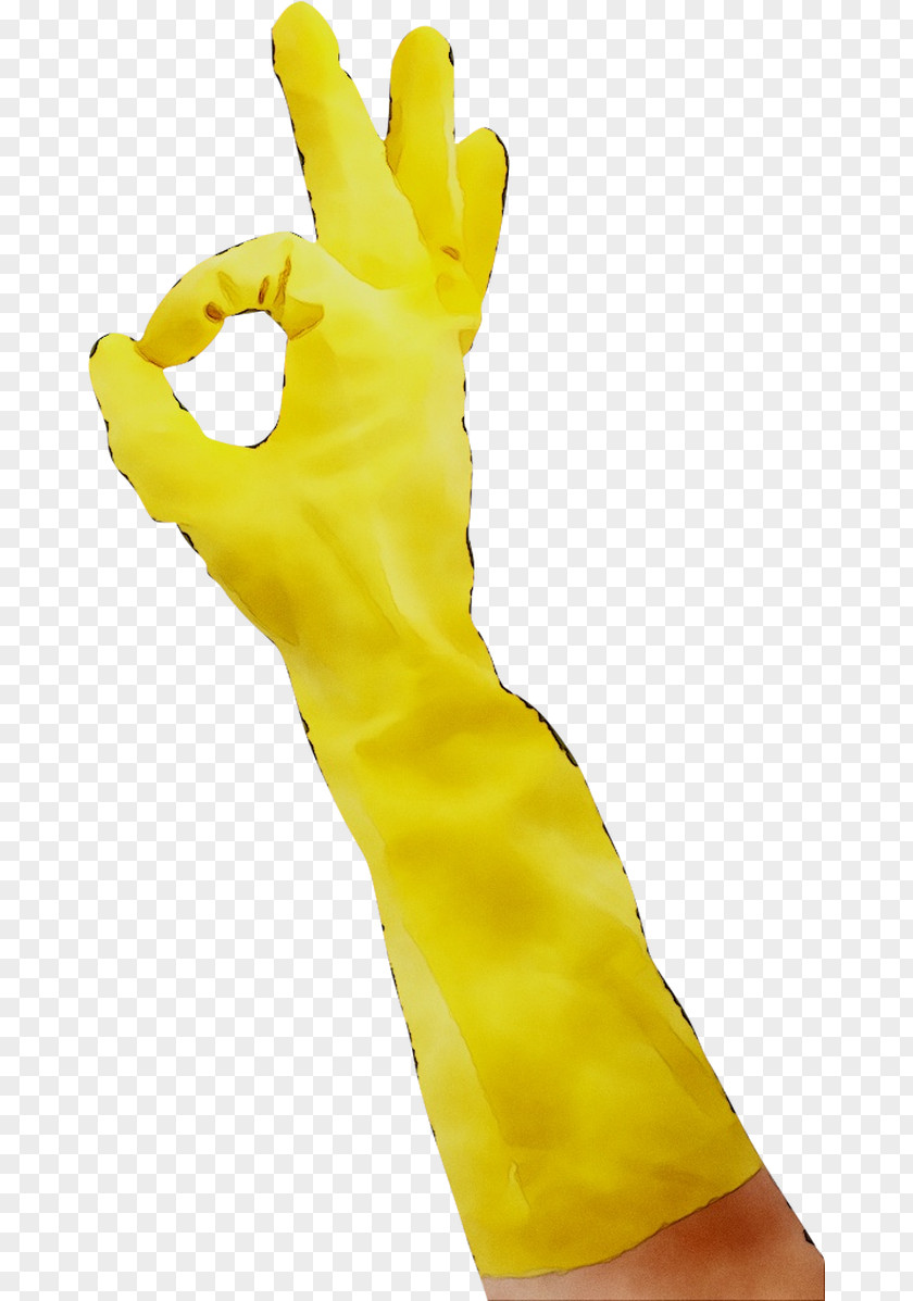 Finger Yellow Glove Safety PNG