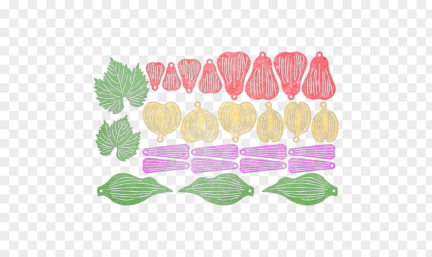 Flowers Set Petal Cheery Lynn Designs Leaf Die Pattern PNG