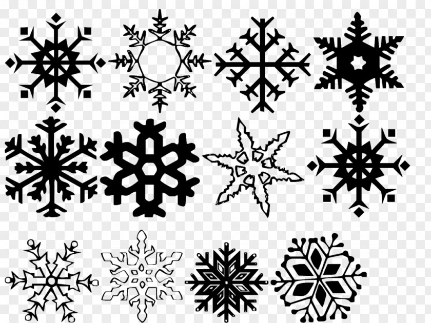 Personalized Snowflake Clip Art PNG