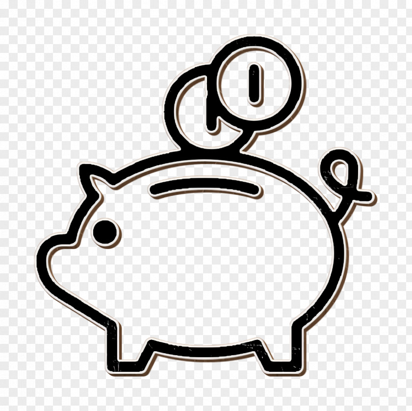 Business Icon Save Piggy Bank PNG