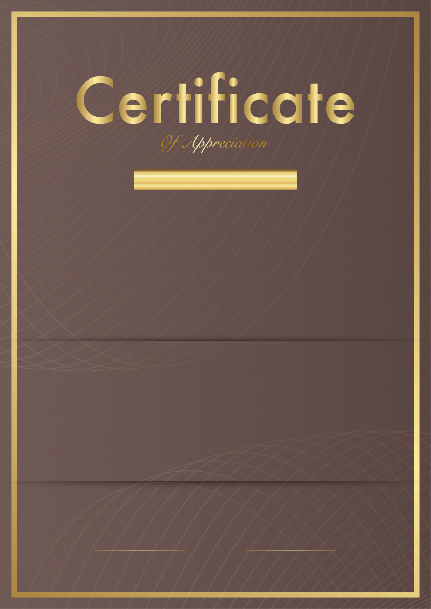 Certificate Template Brown Clip Art Image Brand Font Varnish PNG