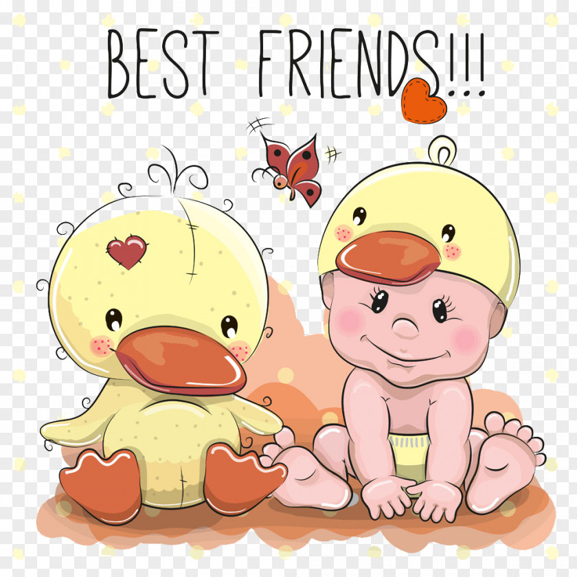 Duck Cartoon Background Vector Infant Illustration PNG