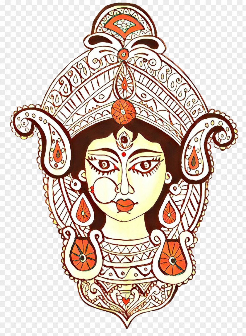 Durga Drawing Puja Devi Goddess PNG