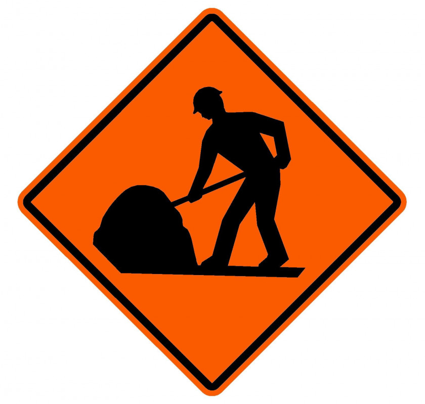 Road Sign Roadworks Traffic Manual On Uniform Control Devices PNG