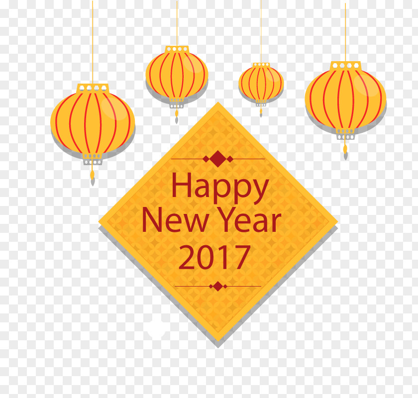 Vector Happy New Year 2017 Euclidean PNG