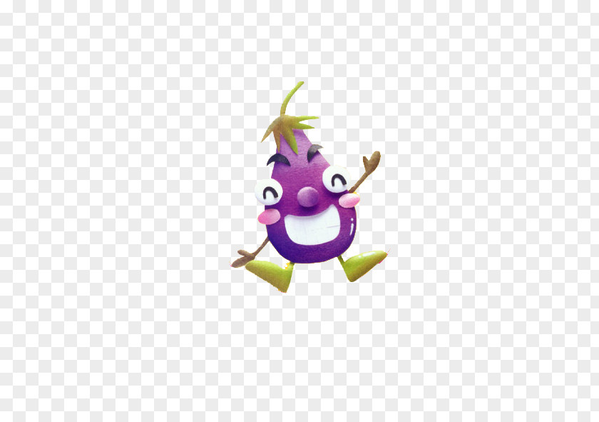 Eggplant Cartoon Smiley Auglis Wallpaper PNG