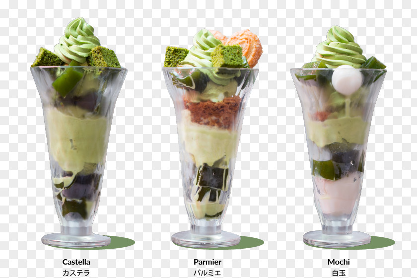 Sundae Parfait Matcha Knickerbocker Glory Sazanka PNG