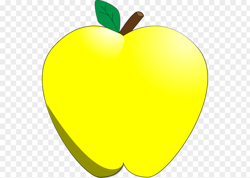 YELLOW Apple Golden Delicious Clip Art PNG