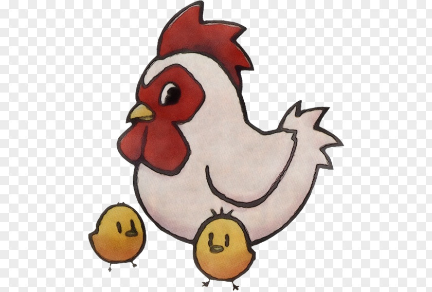 Beak Bird Chicken Cartoon Rooster PNG
