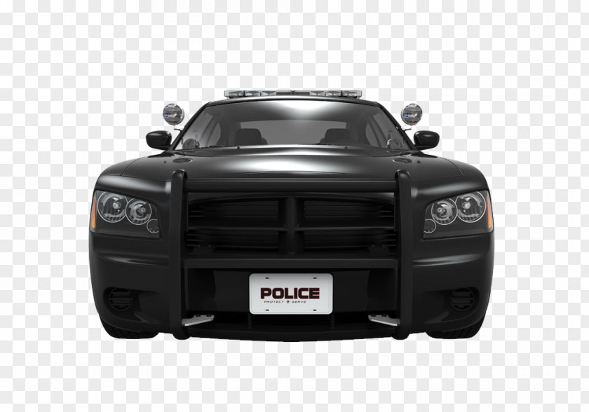 Black Police Car Front Pickup Truck Vehicle PNG