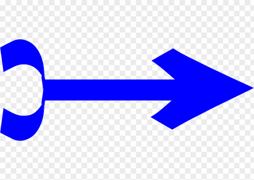 Blue Arrow Pointing Right. PNG