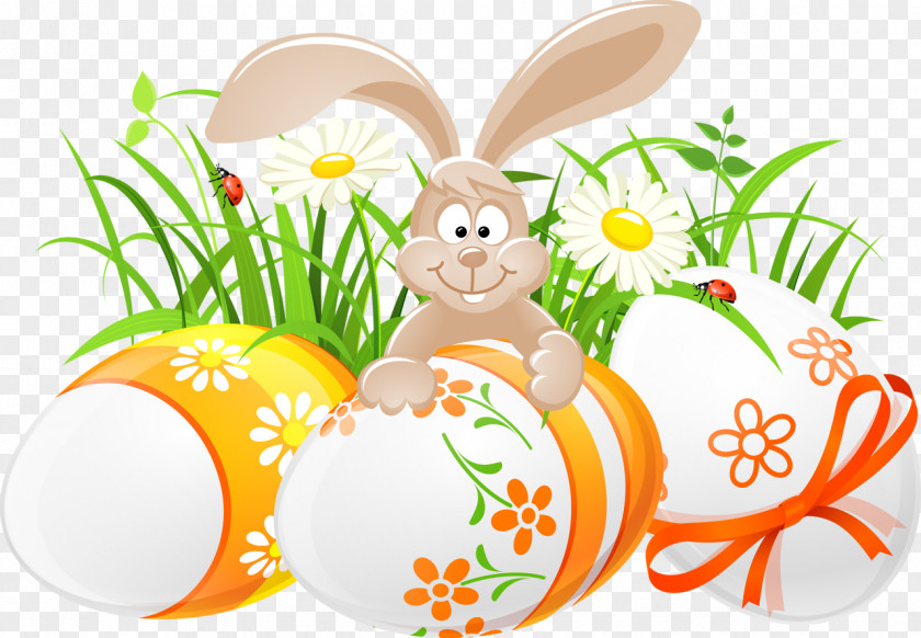 Easter Bunny Egg Clip Art PNG