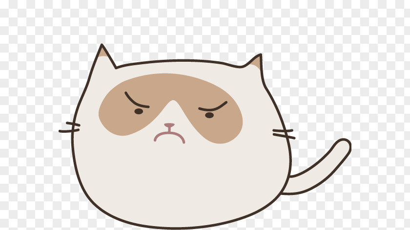 Grumpy Cat Whiskers Snout Glasses Clip Art PNG