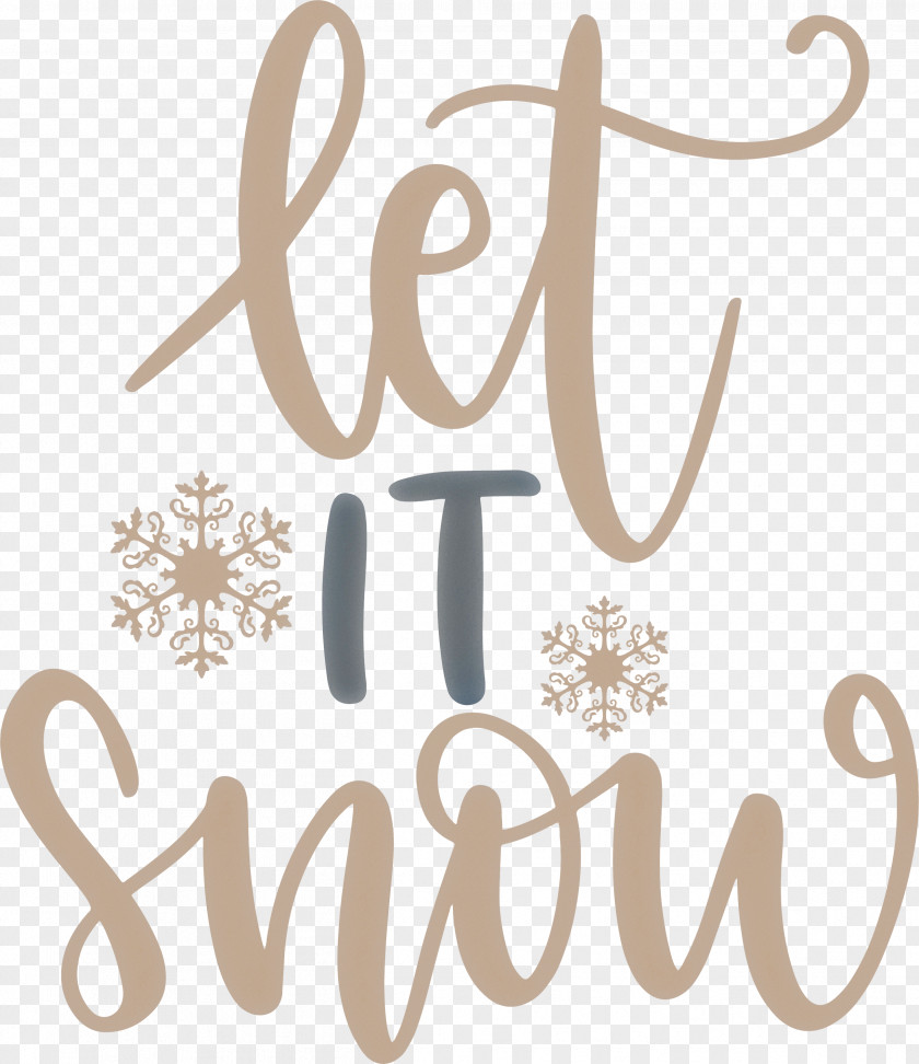 Let It Snow Snowflake Winter PNG