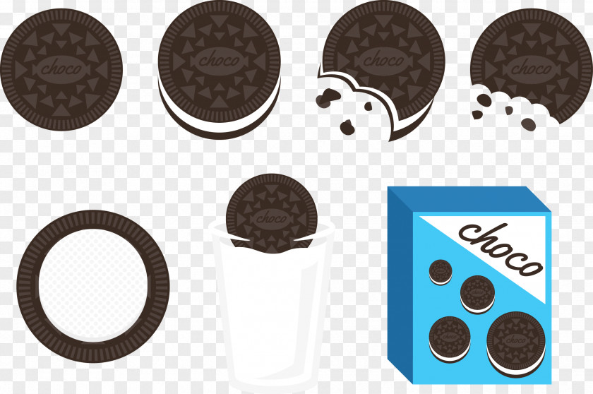 Oreo Cookies Vector Illustration Android Clip Art PNG