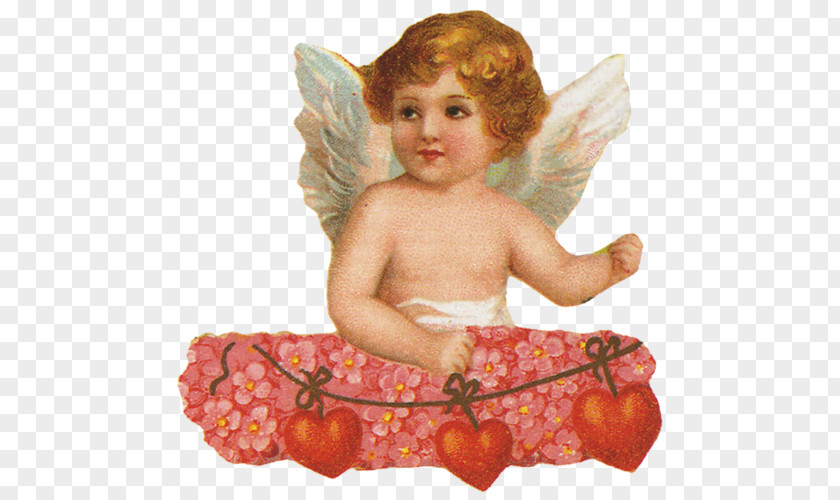 Angel Heart Cherub Valentines Day PNG