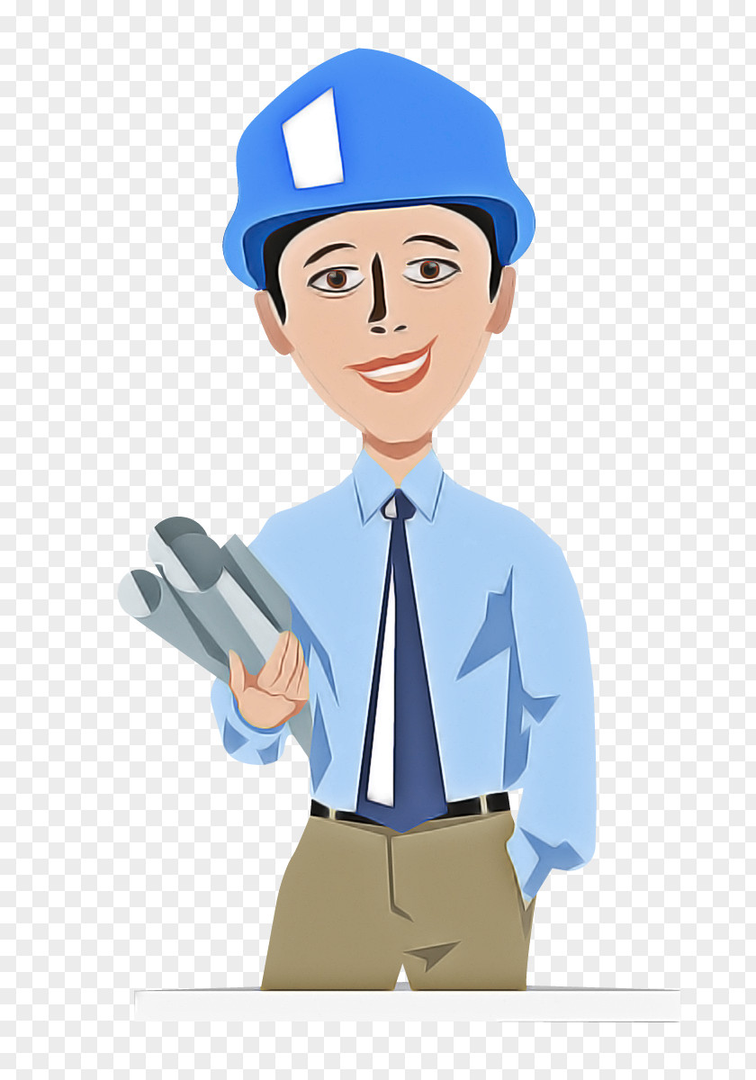 Cartoon Finger Headgear White-collar Worker Gesture PNG